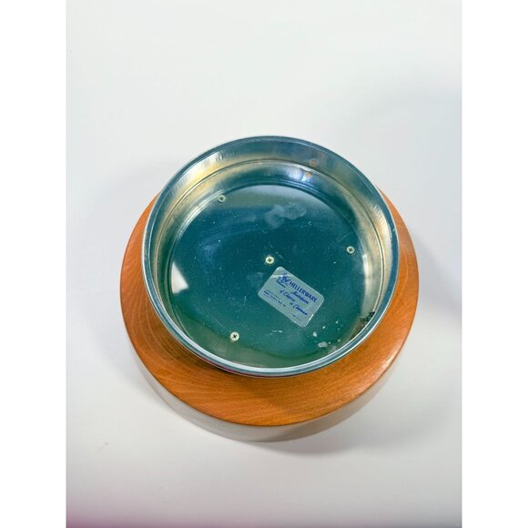 Teak Wood and Chrome Salad Bowl Set Hellerware Mid Century Vintage Retro Collect - Picture 15 of 16